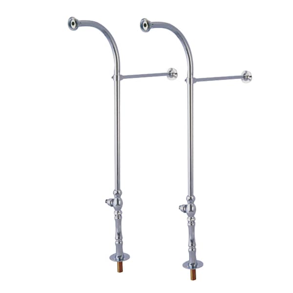 Rigid 30" Freestanding Supply Line W/out, Handle, Chrome